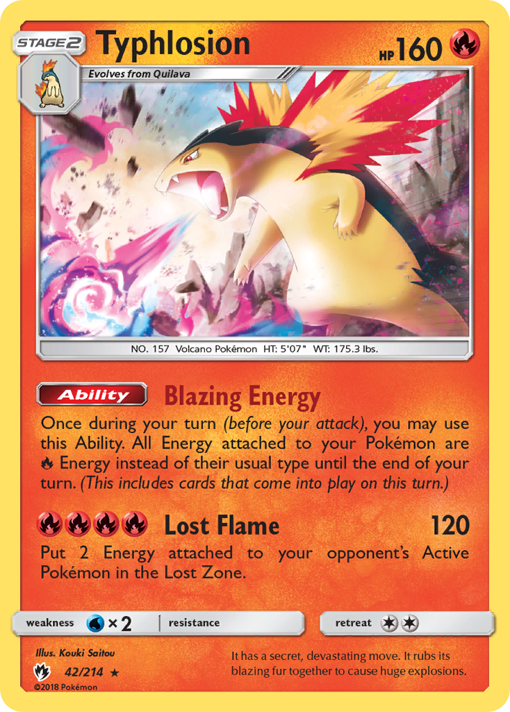 Typhlosion (42/214) [Sun & Moon: Lost Thunder] | Silver Goblin