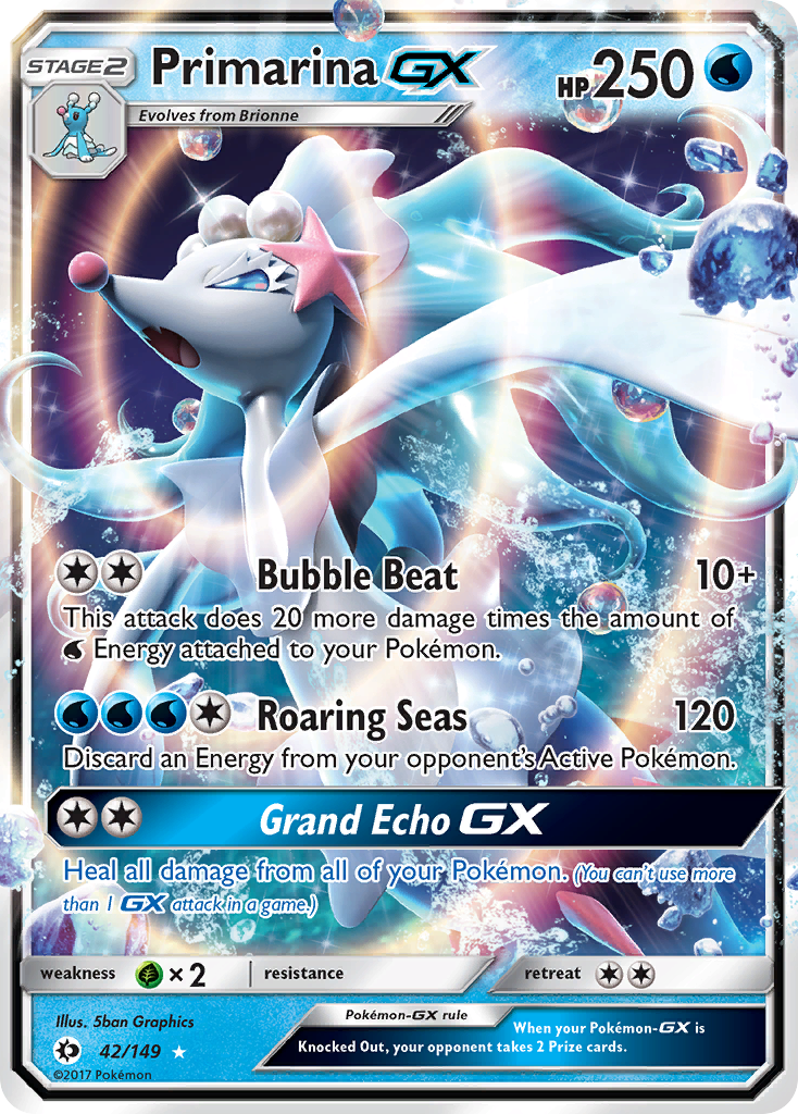 Primarina GX (42/149) [Sun & Moon: Base Set] | Silver Goblin