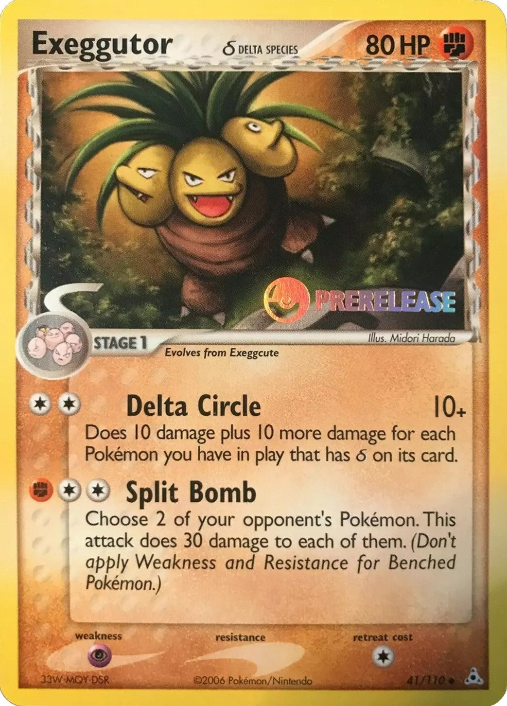 Exeggutor (41/110) (Prerelease) [EX: Holon Phantoms] | Silver Goblin