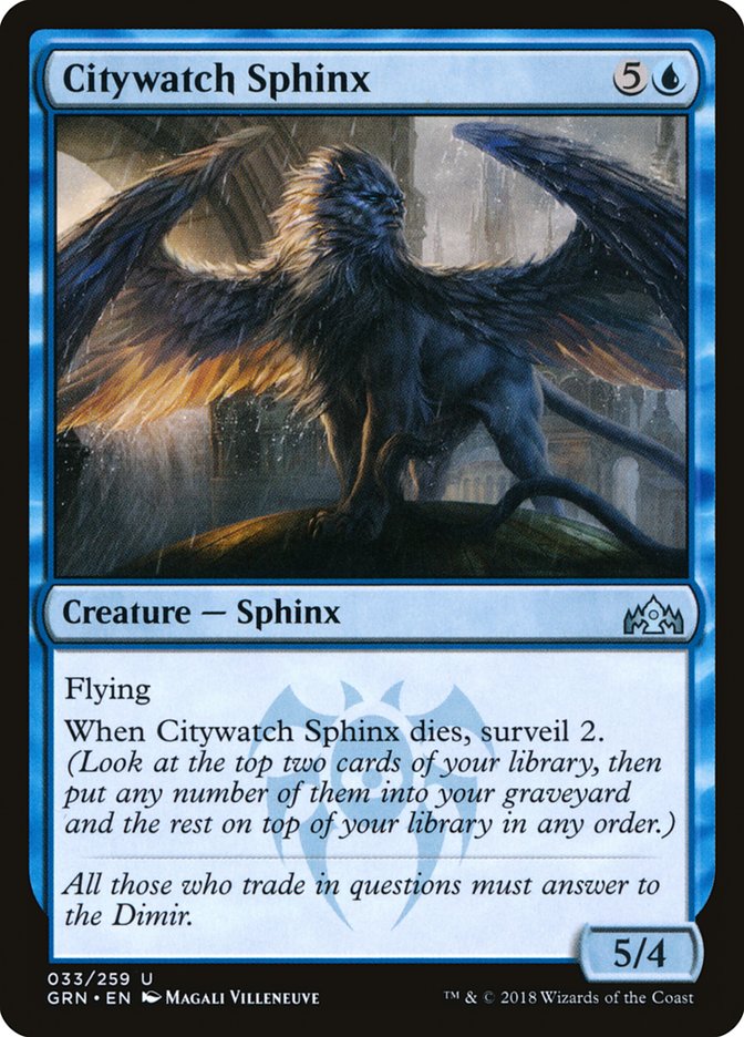 Citywatch Sphinx [Guilds of Ravnica] | Silver Goblin