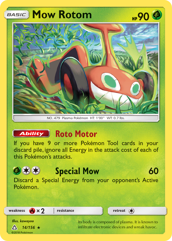 Mow Rotom (14/156) [Sun & Moon: Ultra Prism] | Silver Goblin