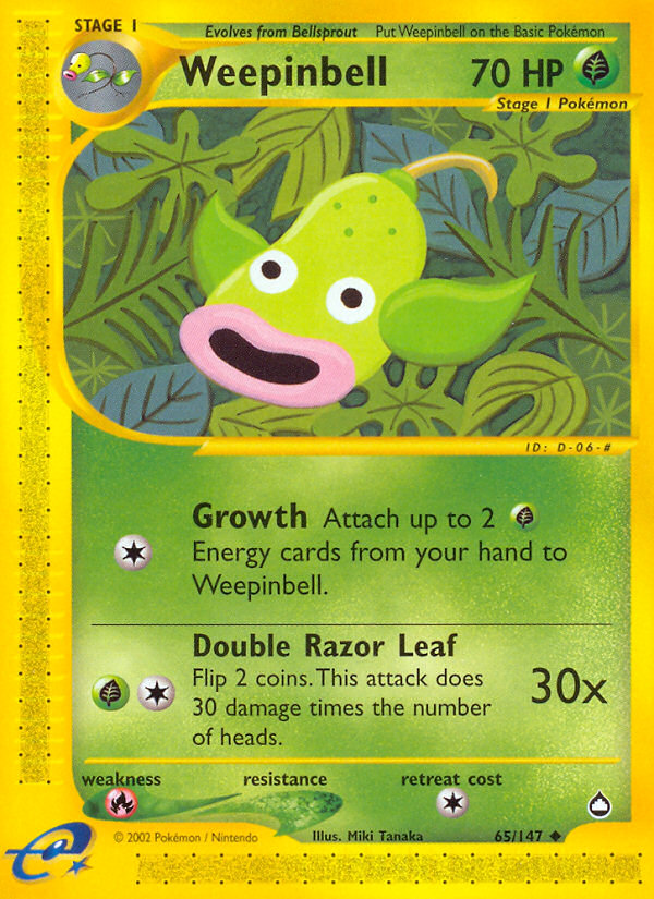 Weepinbell (65/147) [Aquapolis] | Silver Goblin