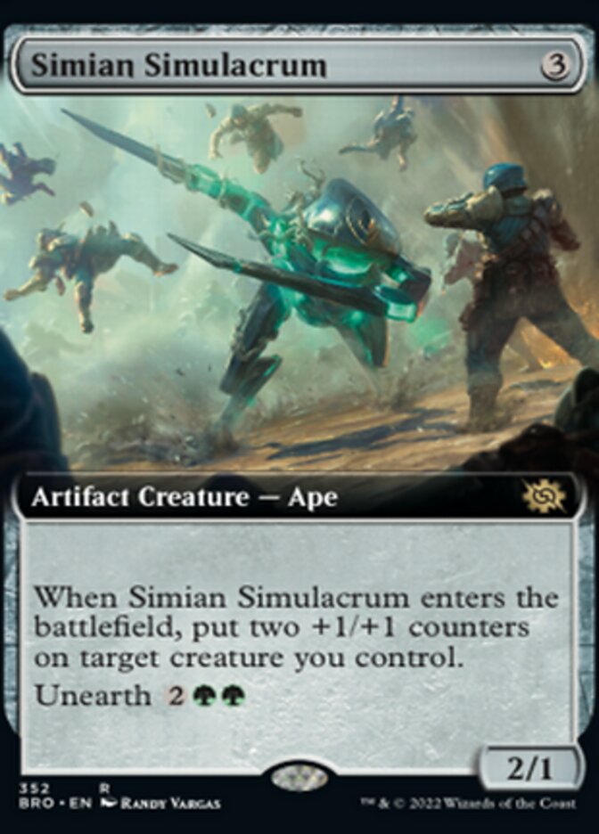 Simian Simulacrum (Extended Art) [The Brothers' War] | Silver Goblin