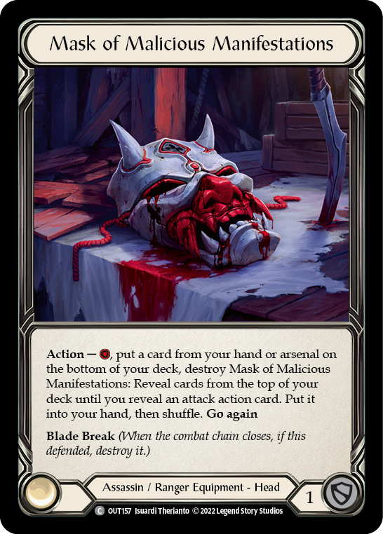Mask of Malicious Manifestations [OUT157] (Outsiders)  Cold Foil | Silver Goblin