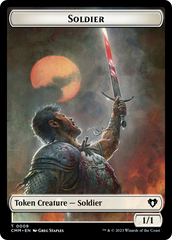 Soldier // Ogre Double-Sided Token [Commander Masters Tokens] | Silver Goblin