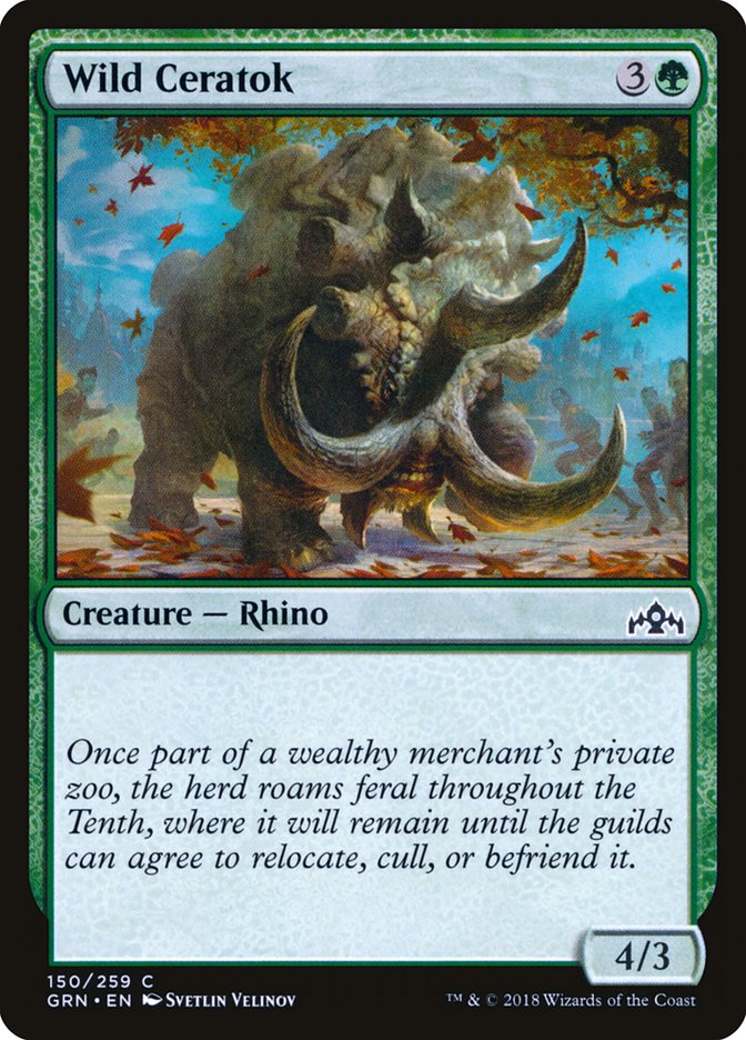 Wild Ceratok [Guilds of Ravnica] | Silver Goblin