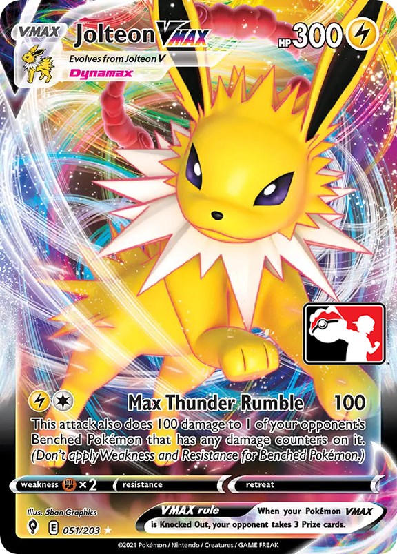 Jolteon VMAX (051/203) [Prize Pack Series One] | Silver Goblin