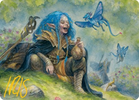 Feywild Trickster Art Card (Gold-Stamped Signature) [Dungeons & Dragons: Adventures in the Forgotten Realms Art Series] | Silver Goblin
