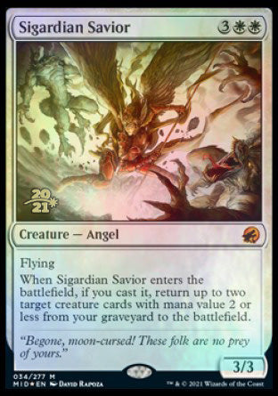 Sigardian Savior [Innistrad: Midnight Hunt Prerelease Promos] | Silver Goblin