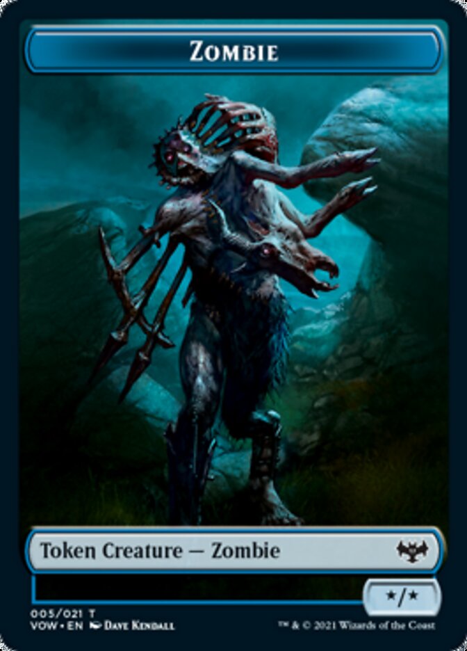 Zombie Token (005) [Innistrad: Crimson Vow Tokens] | Silver Goblin