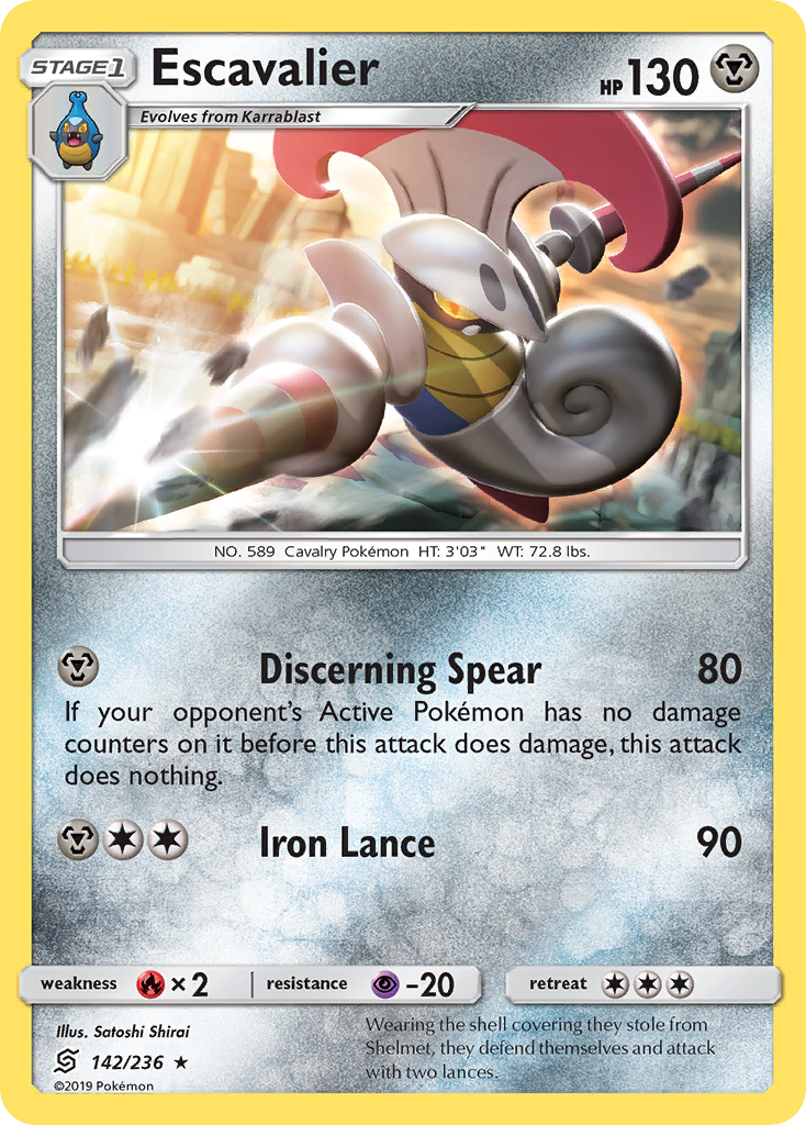 Escavalier (142/236) [Sun & Moon: Unified Minds] | Silver Goblin