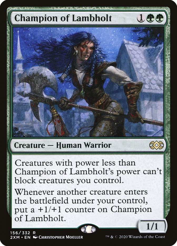Champion of Lambholt [Double Masters] | Silver Goblin