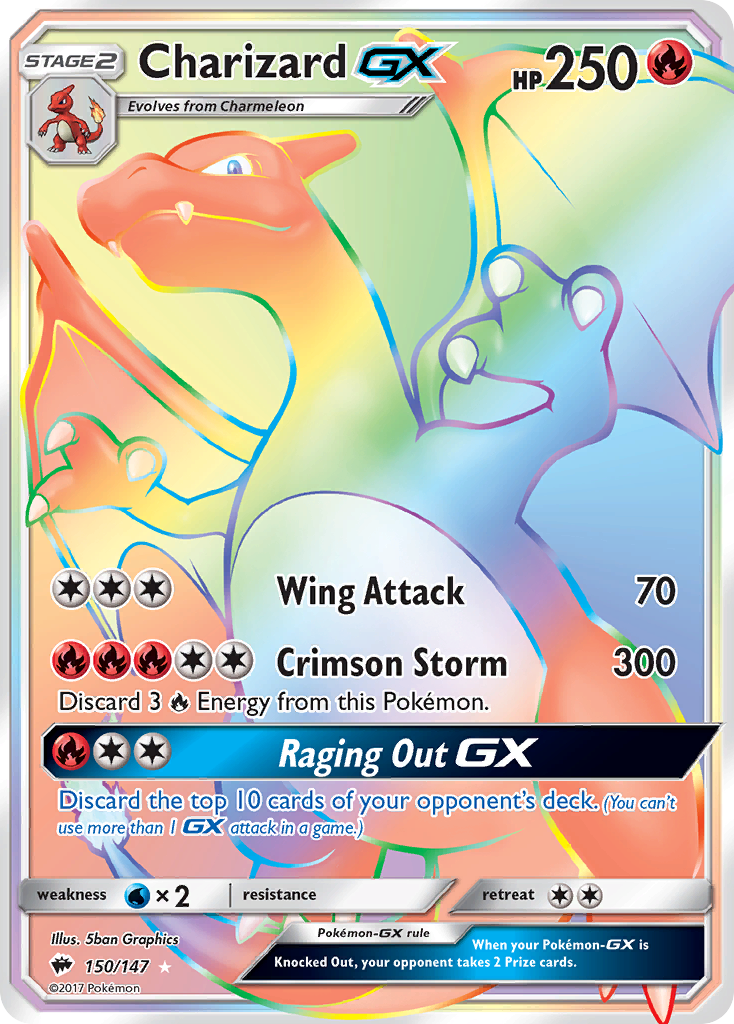 Charizard GX (150/147) [Sun & Moon: Burning Shadows] | Silver Goblin