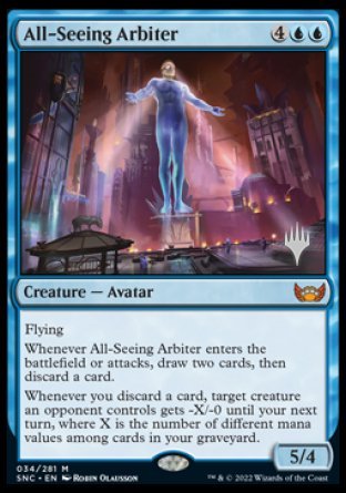 All-Seeing Arbiter (Promo Pack) [Streets of New Capenna Promos] | Silver Goblin