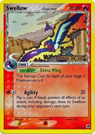 Swellow (40/101) (Delta Species) (Stamped) [EX: Dragon Frontiers] | Silver Goblin