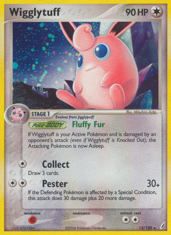 Wigglytuff (13/100) [EX: Crystal Guardians] | Silver Goblin