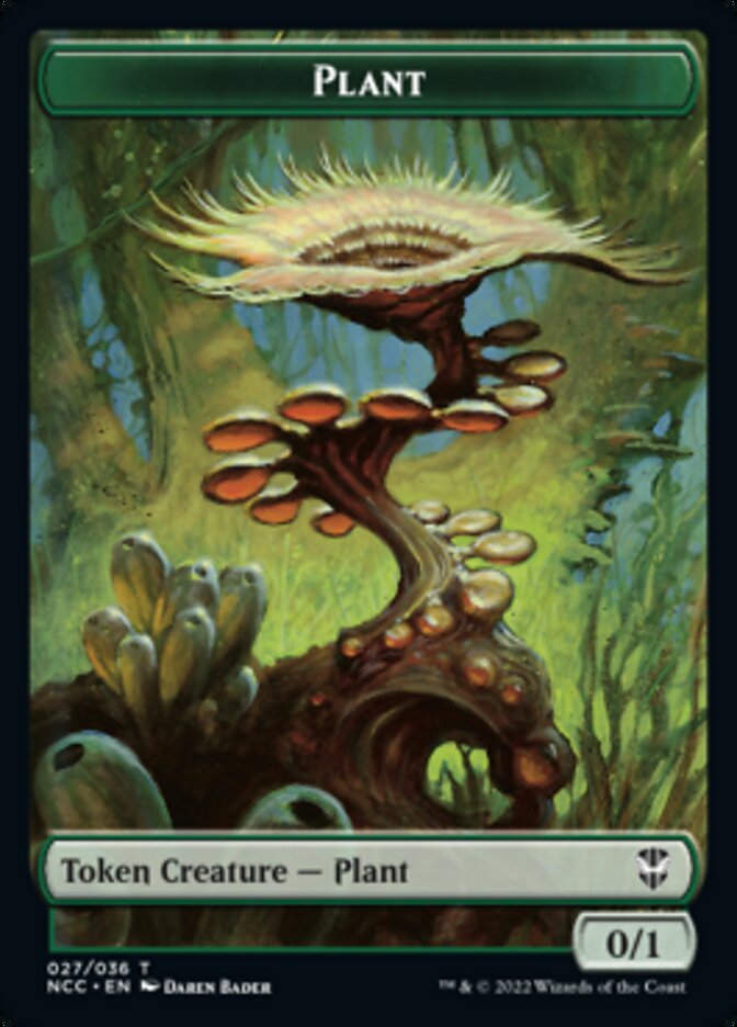 Plant // Beast Double-Sided Token [Streets of New Capenna Commander Tokens] | Silver Goblin