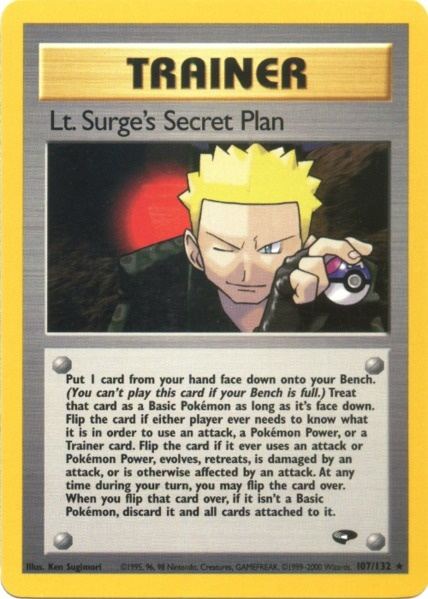 Lt. Surge's Secret Plan (107/132) [Gym Challenge Unlimited] | Silver Goblin