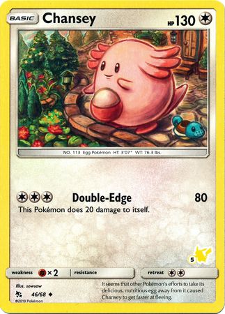 Chansey (46/68) (Pikachu Stamp #5) [Battle Academy 2020] | Silver Goblin