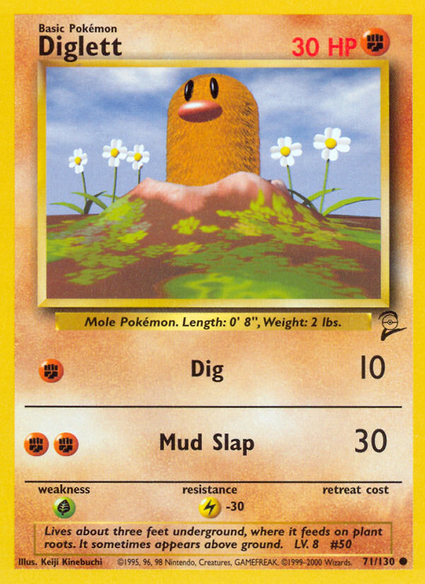 Diglett (71/130) [Base Set 2] | Silver Goblin