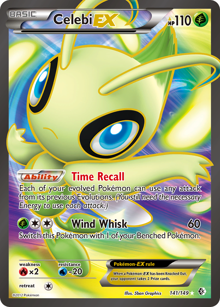 Celebi EX (141/149) [Black & White: Boundaries Crossed] | Silver Goblin