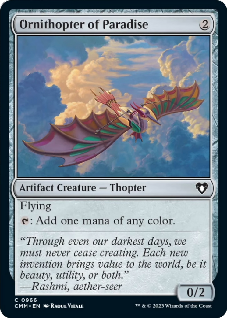 Ornithopter of Paradise [Commander Masters] | Silver Goblin