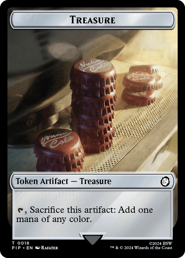 Treasure (0018) // Warrior Double-Sided Token [Fallout Tokens] | Silver Goblin