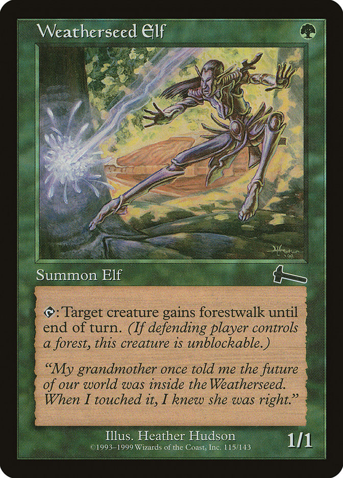 Weatherseed Elf [Urza's Legacy] | Silver Goblin