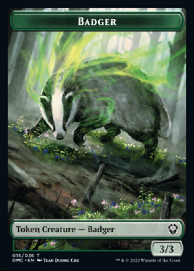 Badger Token [Dominaria United Commander Tokens] | Silver Goblin