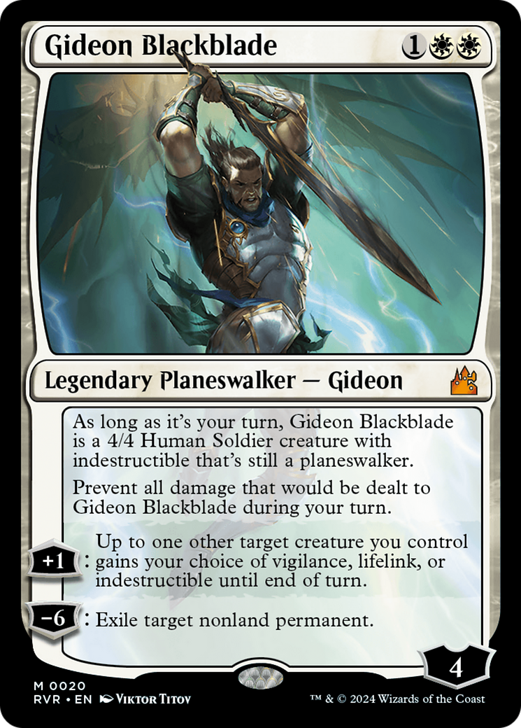 Gideon Blackblade [Ravnica Remastered] | Silver Goblin