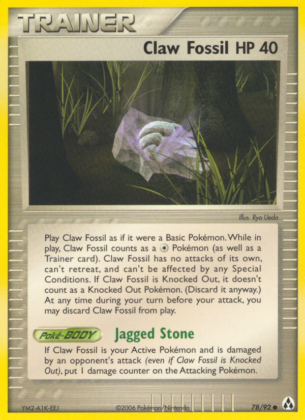Claw Fossil (78/92) [EX: Legend Maker] | Silver Goblin