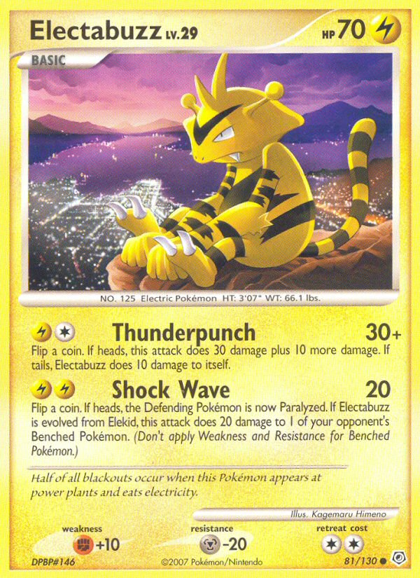 Electabuzz (81/130) [Diamond & Pearl: Base Set] | Silver Goblin