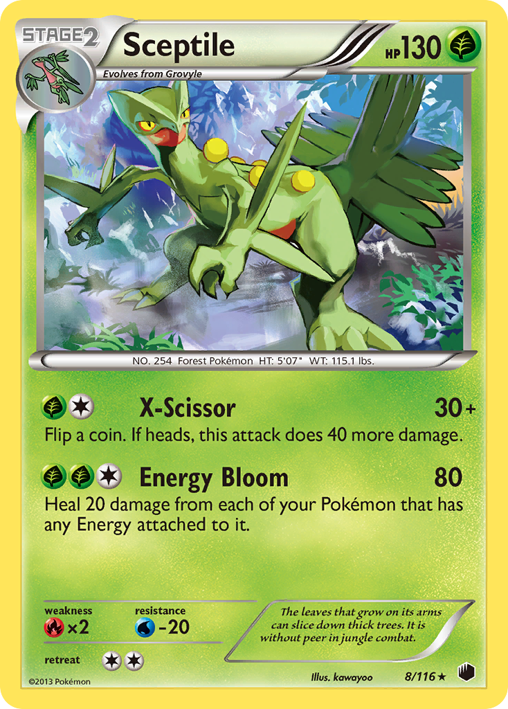 Sceptile (8/116) [Black & White: Plasma Freeze] | Silver Goblin