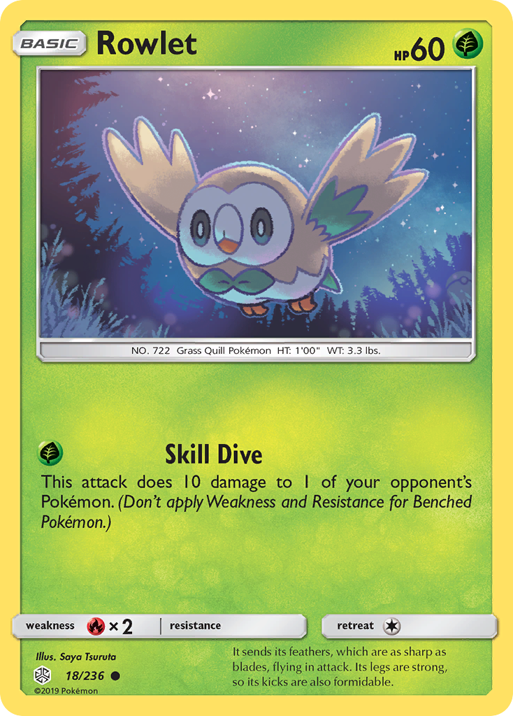 Rowlet (18/236) [Sun & Moon: Cosmic Eclipse] | Silver Goblin