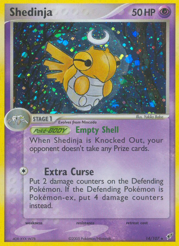 Shedinja (14/107) [EX: Deoxys] | Silver Goblin