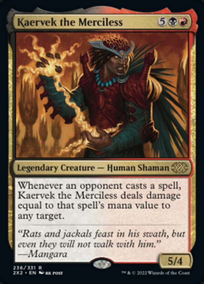 Kaervek the Merciless [Double Masters 2022] | Silver Goblin