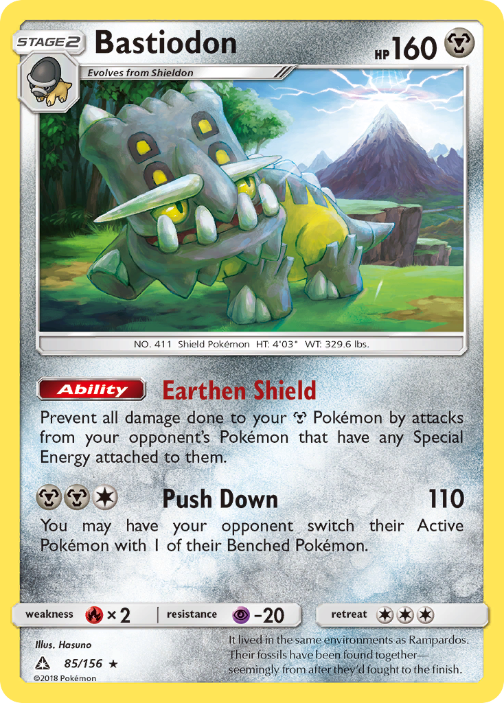 Bastiodon (85/156) [Sun & Moon: Ultra Prism] | Silver Goblin