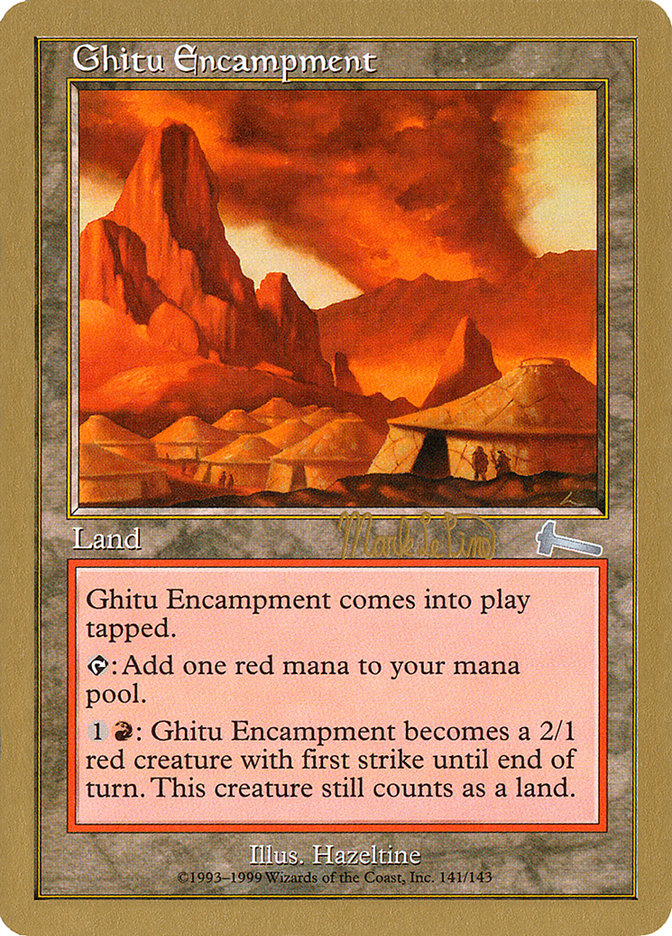 Ghitu Encampment (Mark Le Pine) [World Championship Decks 1999] | Silver Goblin