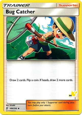 Bug Catcher (189/236) (Pikachu Stamp #44) [Battle Academy 2020] | Silver Goblin