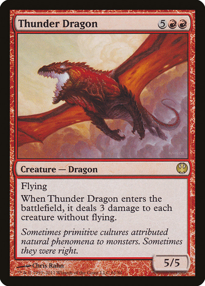 Thunder Dragon [Duel Decks: Knights vs. Dragons] | Silver Goblin