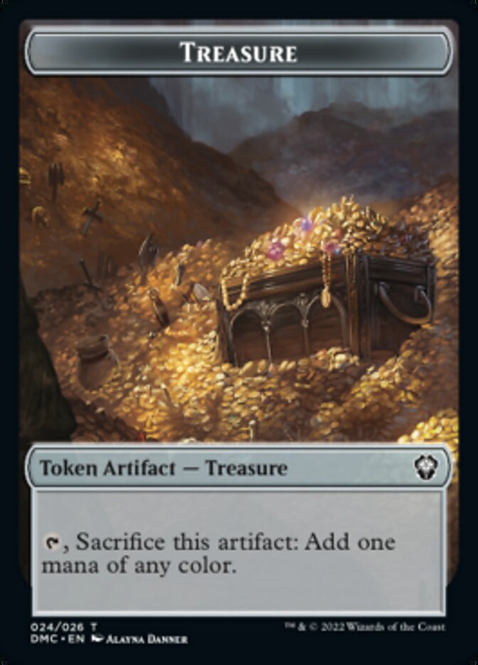 Treasure Token [Dominaria United Commander Tokens] | Silver Goblin