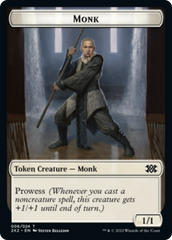 Bear // Monk Double-Sided Token [Double Masters 2022 Tokens] | Silver Goblin