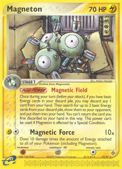 Magneton (17/97) [EX: Dragon] | Silver Goblin