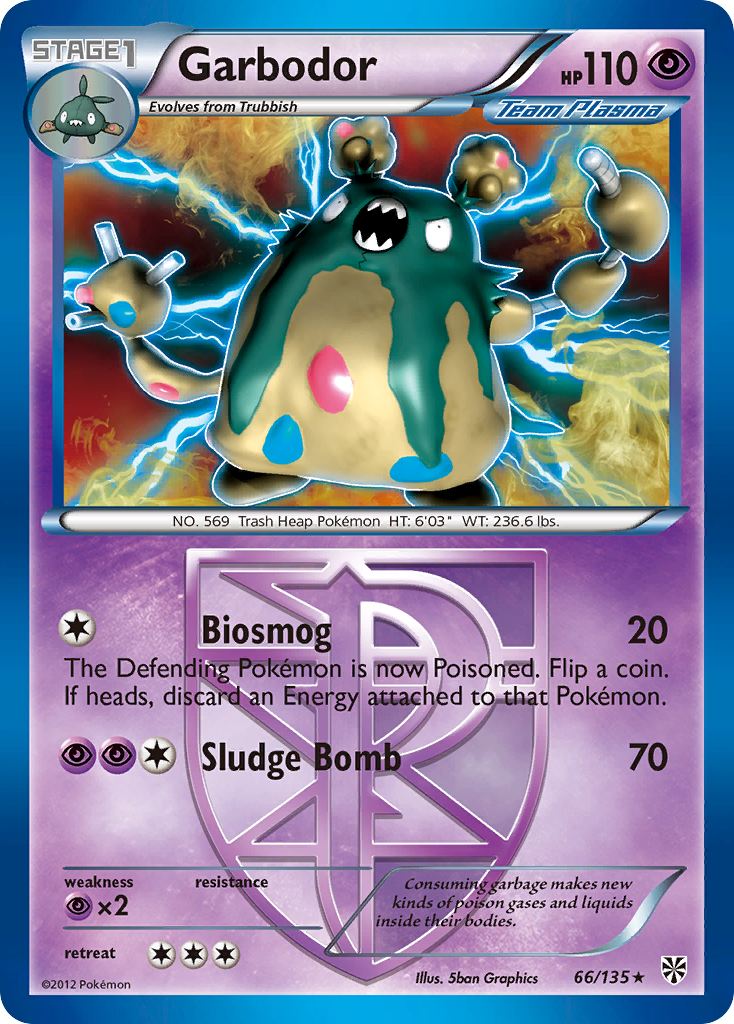 Garbodor (66/135) [Black & White: Plasma Storm] | Silver Goblin