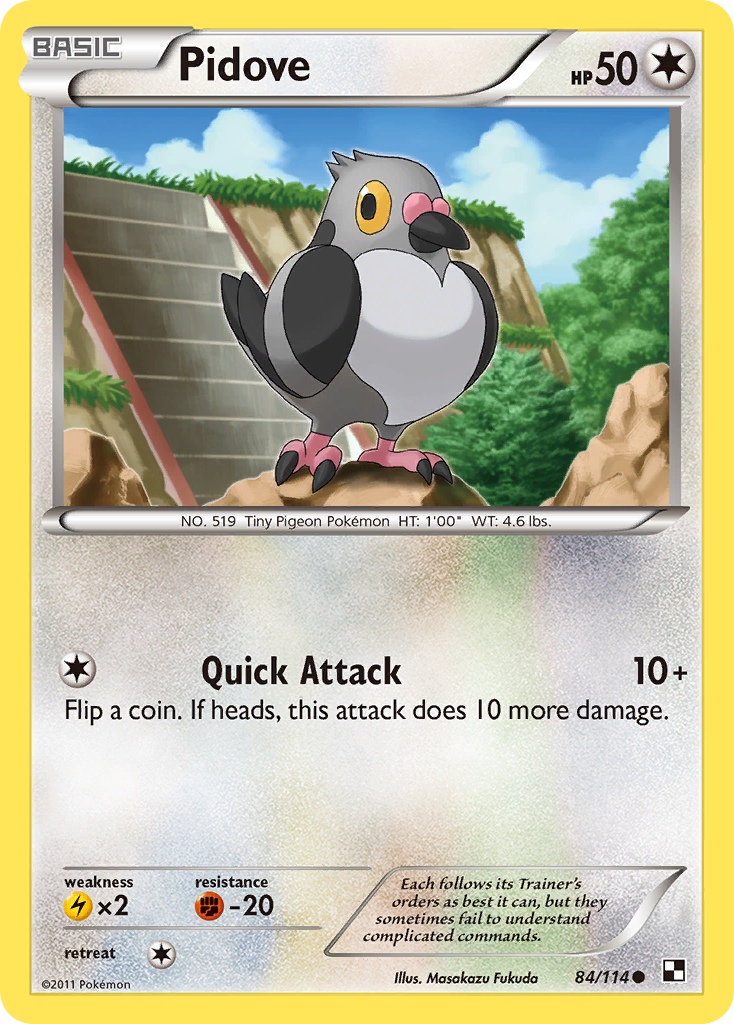 Pidove (84/114) [Black & White: Base Set] | Silver Goblin