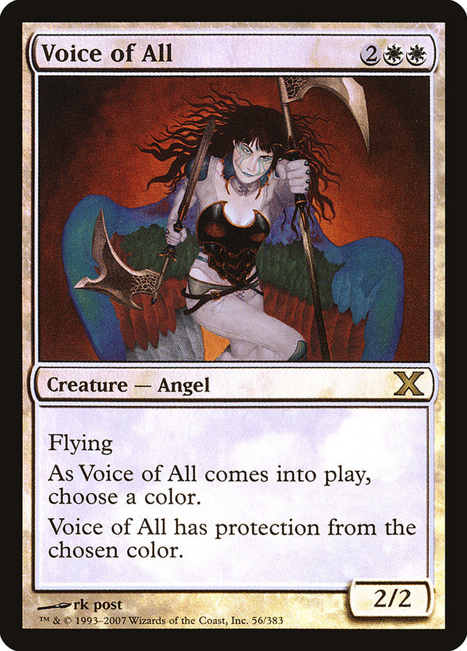 Voice of All (Premium Foil) [Tenth Edition] | Silver Goblin