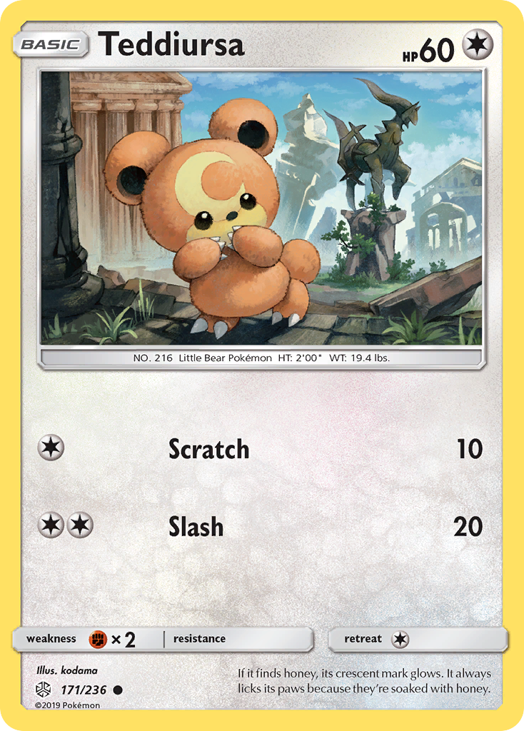 Teddiursa (171/236) [Sun & Moon: Cosmic Eclipse] | Silver Goblin