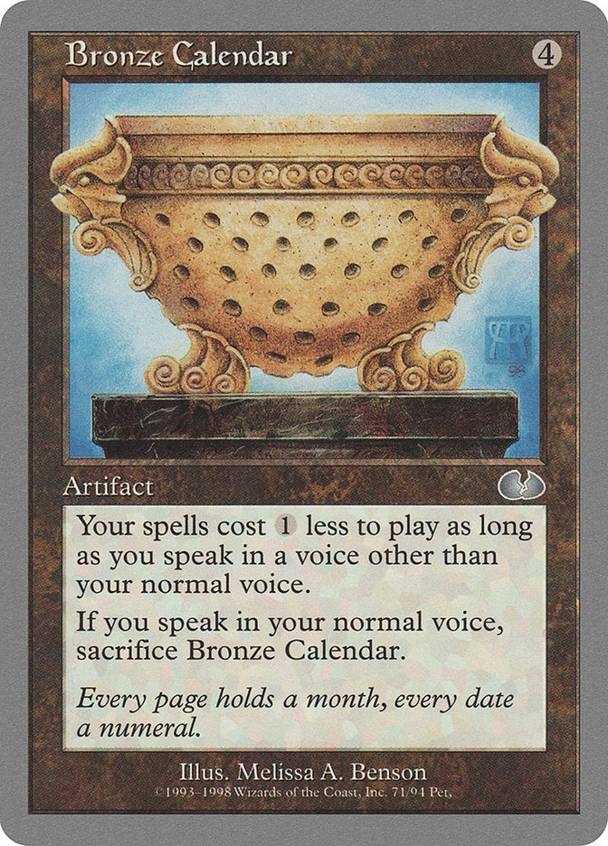 Bronze Calendar [Unglued] | Silver Goblin