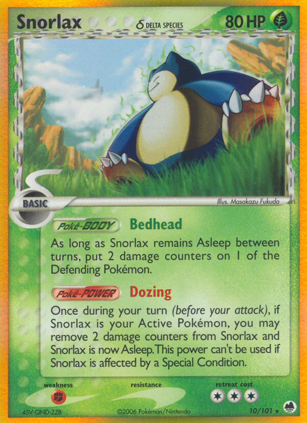 Snorlax (10/101) (Delta Species) [EX: Dragon Frontiers] | Silver Goblin