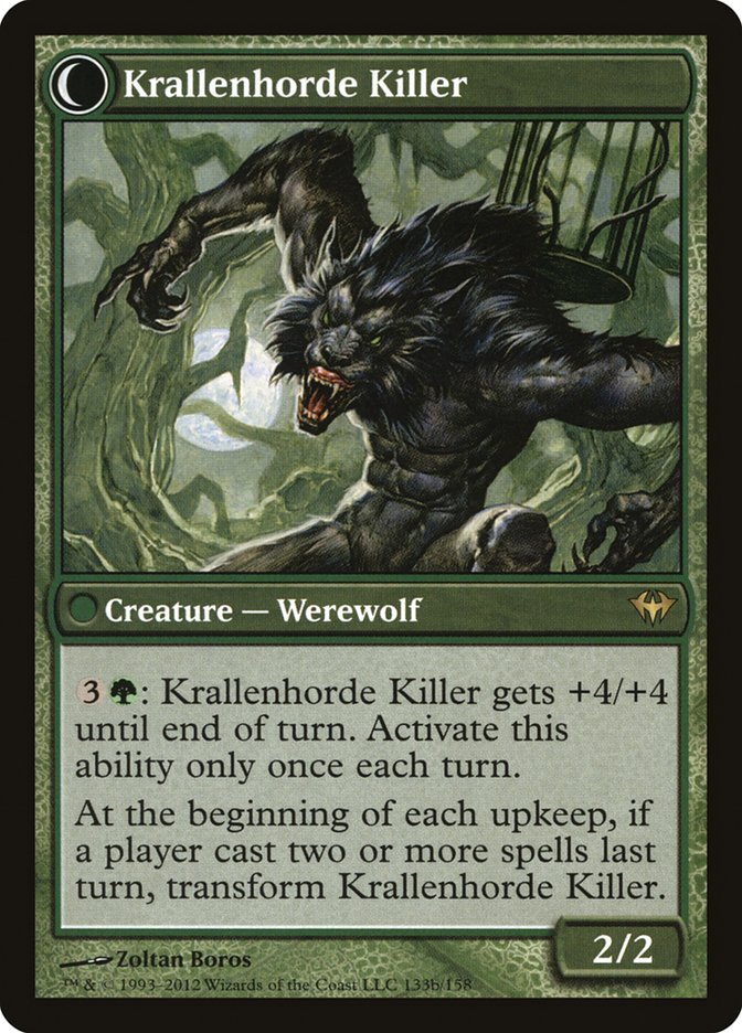 Wolfbitten Captive // Krallenhorde Killer [Dark Ascension] | Silver Goblin